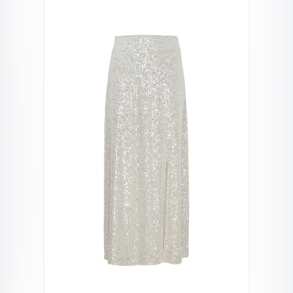 Ichi Frosted Almond Sequin Skirt. New with tags - Picture 4 of 10